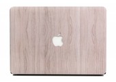 Lunso MacBook Pro 15 inch (2016-2020) cover hoes - case - houtlook lichtbruin