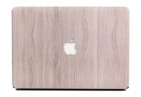 Lunso MacBook Pro 15 inch (2016-2020) cover hoes - case - houtlook lichtbruin