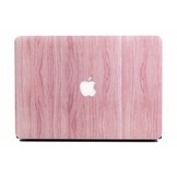 Lunso cover hoes houtlook roze voor de MacBook Pro 15 inch (2016-2020)
