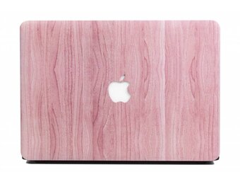 Lunso MacBook Pro 15 inch (2016-2020) cover hoes - case - houtlook roze