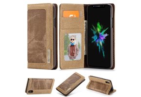 Caseme luxe wallet hoes - iPhone XS Max - bruin