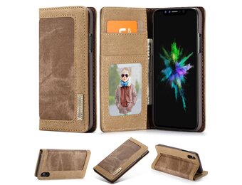Caseme luxe wallet hoes - iPhone XS Max - bruin