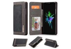 Caseme luxe wallet hoes - iPhone XS Max - zwart