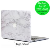 Lunso Marble Cosette cover hoes voor de MacBook Pro 15 inch (2012-2015)