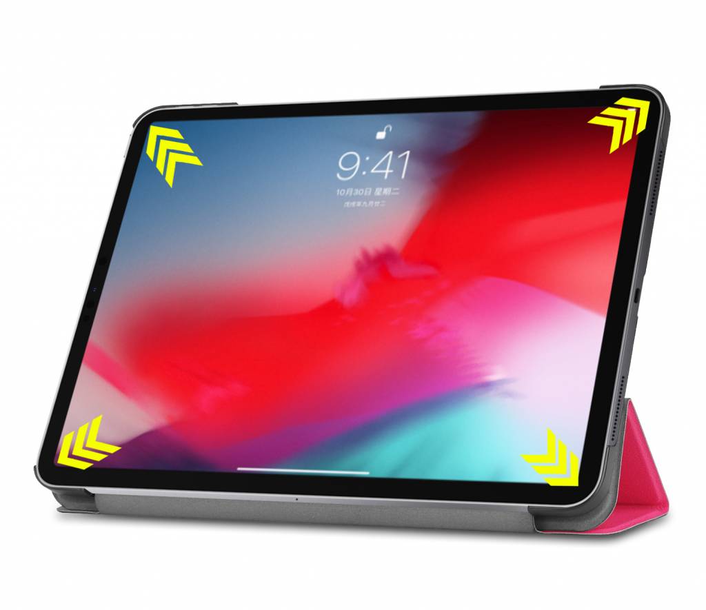 3-Vouw sleepcover hoes roze voor de iPad Pro 11 inch (2018-2019)