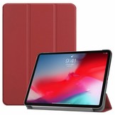 3-Vouw sleepcover hoes bordeaux rood voor de iPad Pro 11 inch (2018-2019)