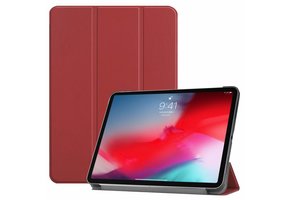 3-Vouw sleepcover hoes -iPad Pro 11 inch (2018-2019) - bordeaux rood