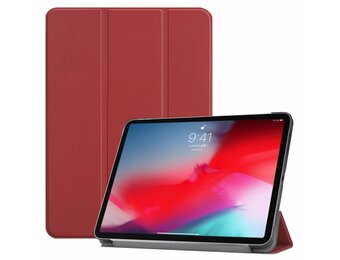3-Vouw sleepcover hoes -iPad Pro 11 inch (2018-2019) - bordeaux rood