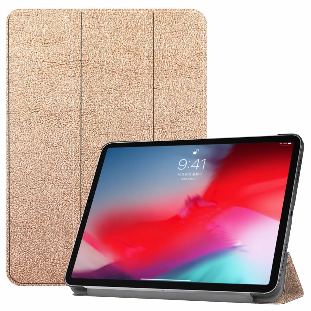 3-Vouw sleepcover hoes goud voor de iPad Pro 11 inch (2018-2019)