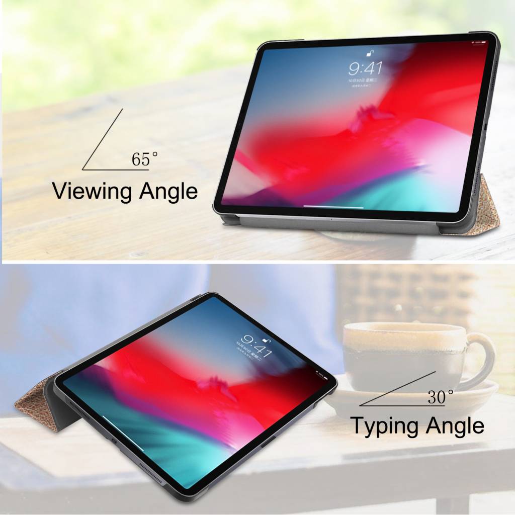 3-Vouw sleepcover hoes goud voor de iPad Pro 11 inch (2018-2019)