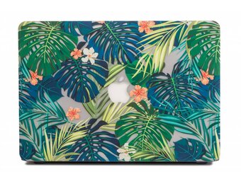 Lunso MacBook 12 inch cover hoes - case - Tropical leaves