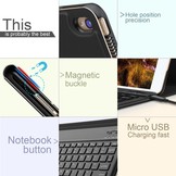 Lunso afneembare Keyboard hoes zwart voor de Apple iPad Pro 10.5 inch / Air (2019) 10.5 inch