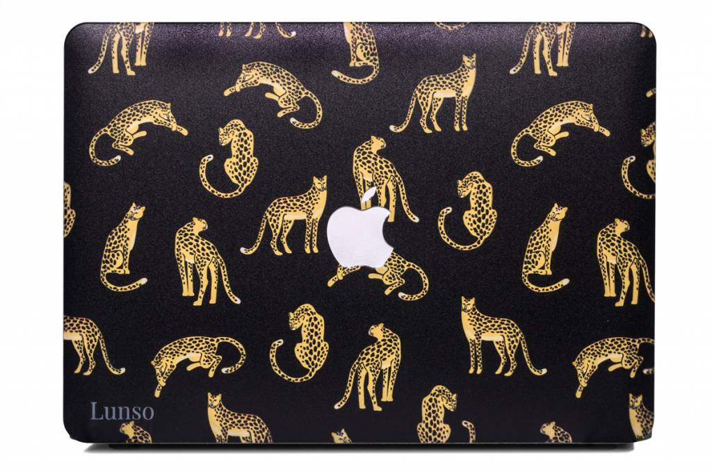 Lunso Leopard Black cover hoes voor de MacBook Air 13 inch (2010-2017)
