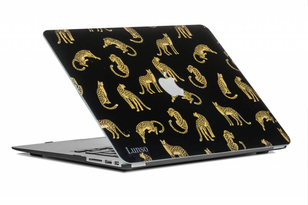 Lunso Leopard Black cover hoes voor de MacBook Air 13 inch (2010-2017)