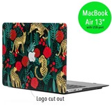 Lunso Leopard Roses cover hoes voor de MacBook Air 13 inch (2010-2017)