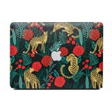 Lunso Leopard Roses cover hoes voor de MacBook Air 13 inch (2010-2017)