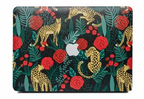 Lunso MacBook Air 13 inch (2010-2017) cover hoes - case - Leopard Roses
