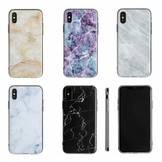 Lunso backcover hoes Marble Cleo voor de iPhone X / XS