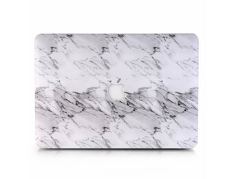 Lunso MacBook Air 13 inch (2018-2019) cover hoes - case - Marble Etta