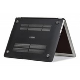 Lunso Leopard Black cover hoes voor de MacBook Air 13 inch (2018-2019)