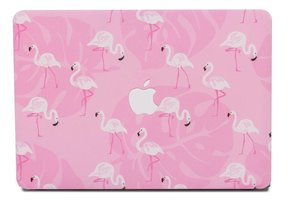 Lunso MacBook Air 13 inch (2018-2019) cover hoes - case - Flamingo Pink