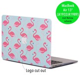 Lunso Flamingo Blue cover hoes voor de MacBook Air 13 inch (2018-2019)