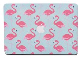 Lunso MacBook Air 13 inch (2018-2019) cover hoes - case - Flamingo Blue