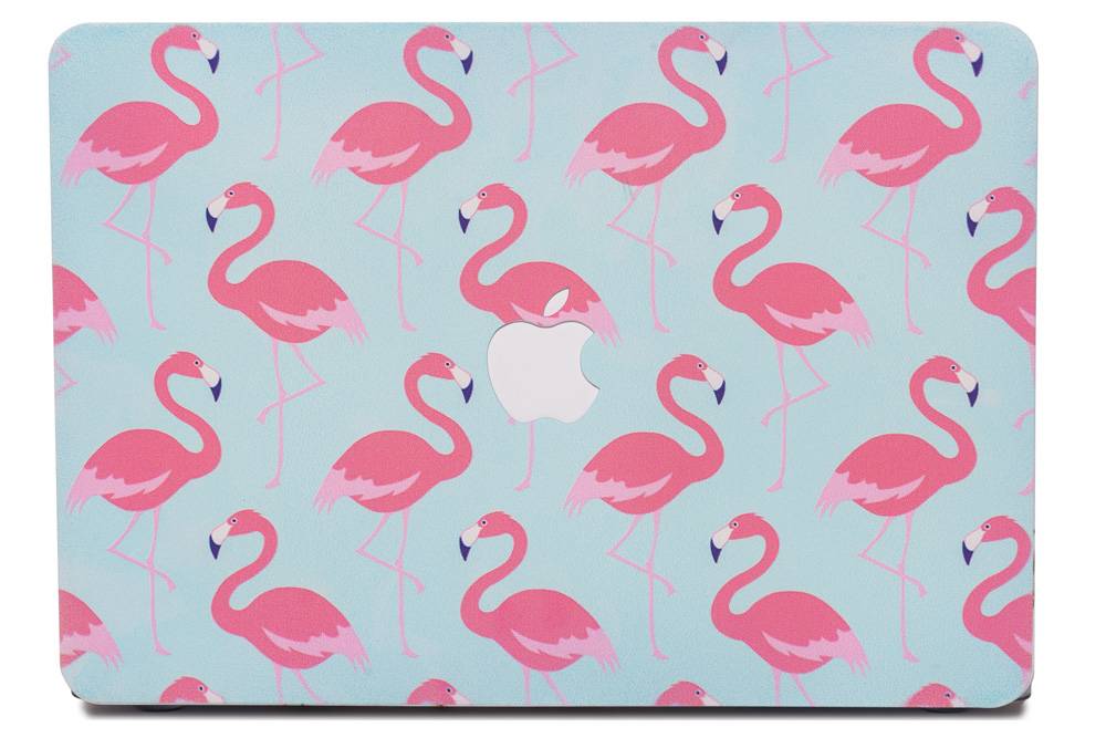 Lunso Flamingo Blue cover hoes voor de MacBook Air 13 inch (2018-2019)