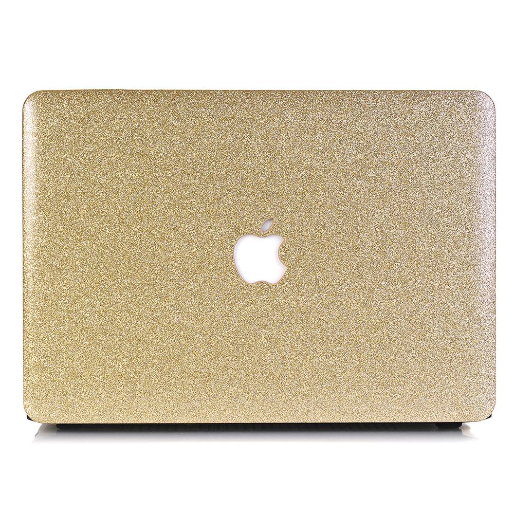 Glitter goud cover hoes voor de MacBook Air 13 inch (2018-2019)