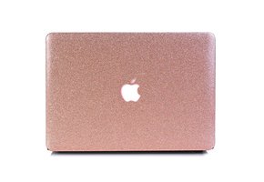 Lunso MacBook Air 13 inch (2018-2019) cover hoes - case - Glitter Rose Goud