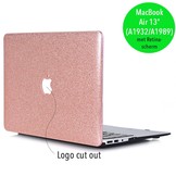 Glitter Rose Goud cover hoes voor de MacBook Air 13 inch (2018-2019)