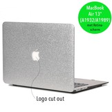 Glitter zilver cover hoes voor de MacBook Air 13 inch (2018-2019)