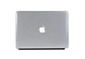 Lunso MacBook Air 13 inch (2018-2019) cover hoes - case - Glitter zilver