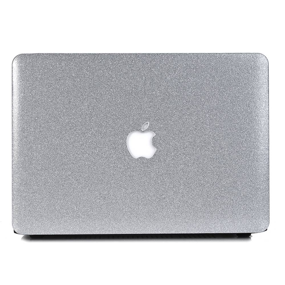Glitter zilver cover hoes voor de MacBook Air 13 inch (2018-2019)