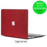 Glitter rood cover hoes voor de MacBook Air 13 inch (2018-2019)