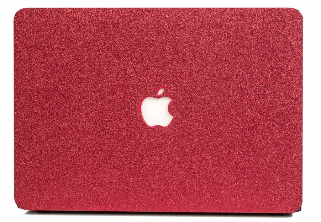 Glitter rood cover hoes voor de MacBook Air 13 inch (2018-2019)