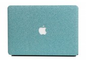 Lunso MacBook Air 13 inch (2018-2019) cover hoes - case - Glitter lichtblauw