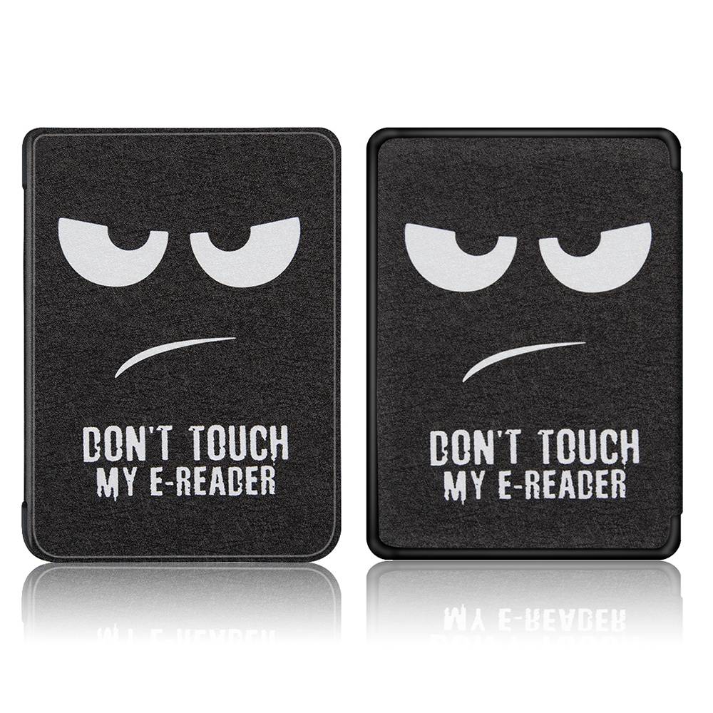 Don't Touch sleepcover flip hoes voor de Kindle Paperwhite 4