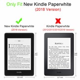 Don't Touch sleepcover flip hoes voor de Kindle Paperwhite 4