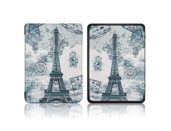 Lunso - sleepcover hoes - Kindle Paperwhite 4 - Eiffeltoren