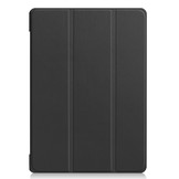 3-Vouw sleepcover hoes zwart voor de Lenovo Tab E10