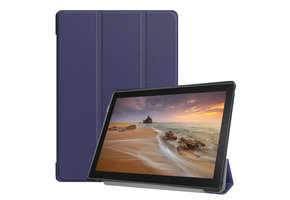3-Vouw sleepcover hoes - Lenovo Tab E10 - Blauw