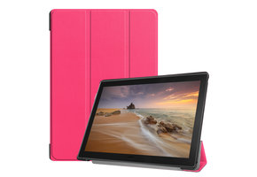 3-Vouw sleepcover hoes - Lenovo Tab E10 - Roze