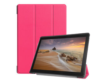 3-Vouw sleepcover hoes - Lenovo Tab E10 - Roze