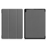 3-Vouw sleepcover hoes grijs voor de Lenovo Tab E10