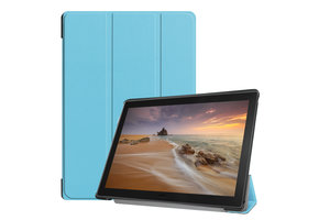 3-Vouw sleepcover hoes - Lenovo Tab E10 - Lichtblauw