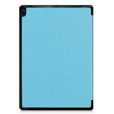 3-Vouw sleepcover hoes lichtblauw voor de Lenovo Tab E10