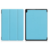 3-Vouw sleepcover hoes lichtblauw voor de Lenovo Tab E10