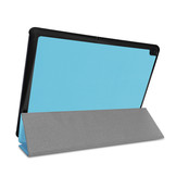 3-Vouw sleepcover hoes lichtblauw voor de Lenovo Tab E10
