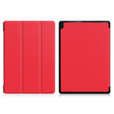 3-Vouw sleepcover hoes rood voor de Lenovo Tab E10